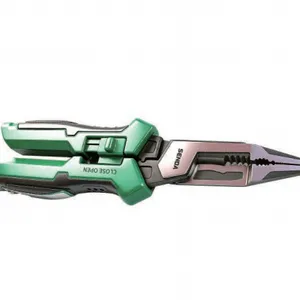 8 Inch Digital Display Multi-function Electrician Plier, Stainless Steel Needle Nose Wire Stripper Crimper With Patent Lock Design thumbnail-1