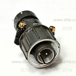 P16 Series 3-Pin Straight Male Cable Plug With Shielded Tail Attachment thumbnail-2