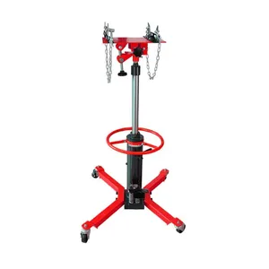 Transmission Jack Hydraulic Telescoping Transmission Jack 1300lb Capacity Floor Jack 2 Stage With 360°Swivel Wheels Foot Pedal thumbnail-2