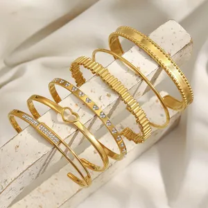Adjustable Stainless Steel Bracelet, 6mm Thick, Solid Construction, Hypoallergenic, Bulk Wholesale thumbnail-3