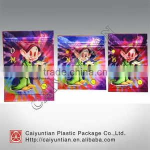 Custom OMG Mr Happy Herbal Incense Plastic Packaging Bags thumbnail-1
