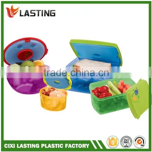 Lunch Set Insulated Bag 3 Food Containers /Plastic Fresh Food Containers thumbnail-1