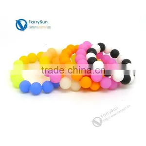 FDA Approved Silicone Bead Bracelet/cheapest Silicone Bracelets thumbnail-4