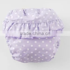 Made in Japan Cute Polka Dot and Frilled Cloth Baby Diaper Cover Nappies High Quality thumbnail-1