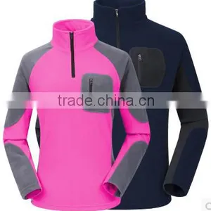 Outdoor Contrast Color Polar Fleece Jacket thumbnail-2