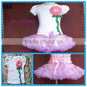 New Fashion Baby Girl Outfit,birthday Elsa Tutu Set Flower Pattern Girl 2pcs Outfits thumbnail-1