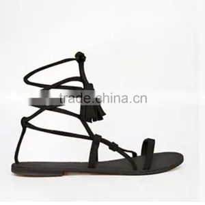 Italy Leather Shoes Women Fancy Flat Lady Simlpe Sandal Strap thumbnail-4