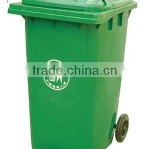 Outdoor Large HDPE Plastic Trash Bin/ Dustbin With Wheels thumbnail-2