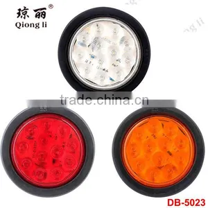 12V/24V Truck&trailer Anti-shock 4" Round LED Tail Lamp With PC Lens thumbnail-1