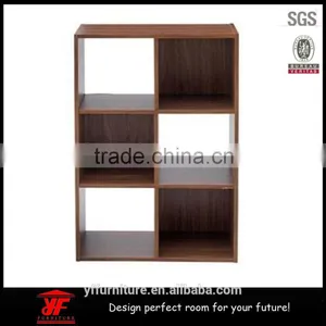 Wood Unit Walnut Vinyl Storage Shelfs Shelving DVDs Bookcase Furniture thumbnail-1