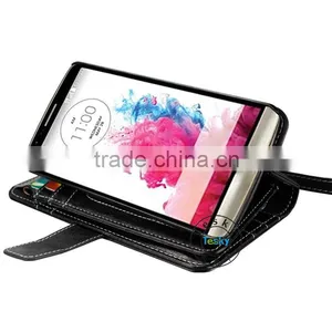 Hot Selling Wallet Leather Case With Hand Scrap for LG G3 thumbnail-4