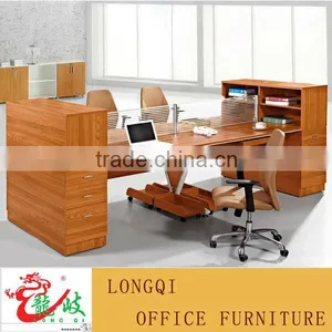 Four People Seat Half Glass Office Screen Melamine Office Workstation Partition Cubicle thumbnail-1