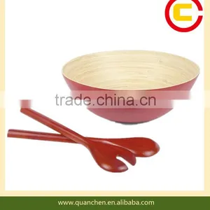 Colorful Lacquered Bamboo Bowls thumbnail-2