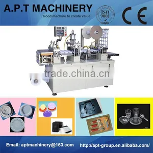2014 CE Standard DP-420F Paper Coffee Cup Cover Thermoforming Machine Factory thumbnail-1