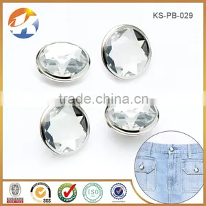High Grade Fashion Nickel Rhinestone Buttons For Jeans Quality Choice thumbnail-3