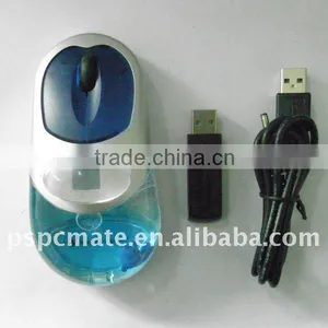 27Mhz RF Rechargeable Wireless Aqua Mouse thumbnail-1