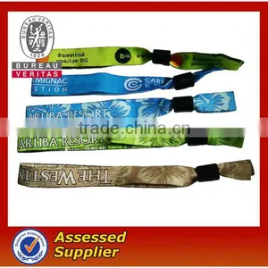 2014 Cheap Fashional Fabric CustomTextile Wristband Festivals thumbnail-1