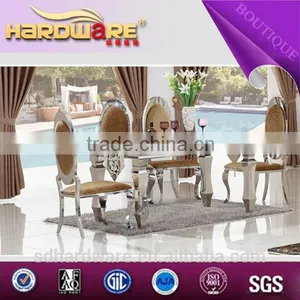 Supplier Marble Top Stainless Steel Chair Home Furniture thumbnail-1