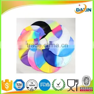 Professional Custom Logo Adult Kid Size Silicone Swim Cap thumbnail-3