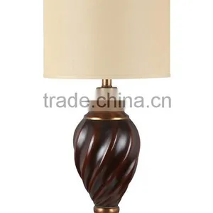 Faux Wood Table Lamp thumbnail-1
