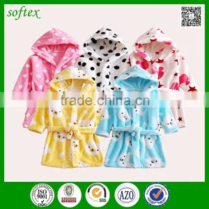 China Supply Super Soft Kids Bath Robe Microfiber thumbnail-1