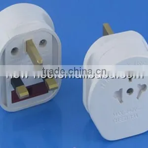 3 PIin Plug Travel Adaptor Universal SAA UL EU to UK thumbnail-1