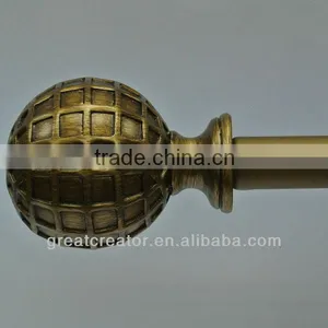 Home Decor Renaissance Gold Ball Curtain Rod Curtain Hardware Curtain Accessory Window Drapery Hardware Drapery Rod thumbnail-1