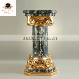 Luxury Ceramic Porcelain Home Decoration 31"round Pillars Roman Pillar for Sale thumbnail-1