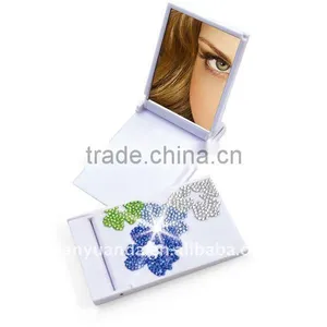 Cheap Makeup Mirror Plastic / Promotion Pocket Size Mirror Square / Fashion Plasitc Sliding Pocket Mirror thumbnail-1