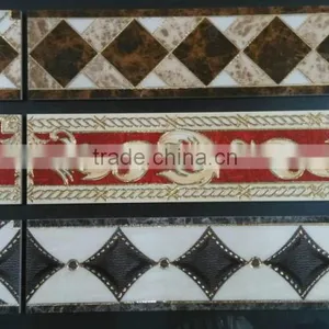 Ink-jet Porcelain Skirting Lines Match Floor Tiles 600x150mm thumbnail-1