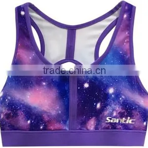 Santic Woman Custom Running Wear OEM Service Sports Bra thumbnail-1