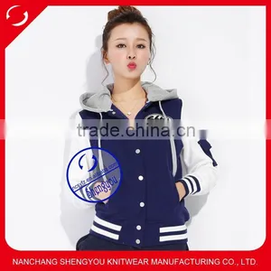 Custom Womens Embroidered Baseball&softball Wear Hoodies thumbnail-1