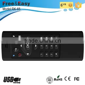 6 Gyroscope Remote Controller Wireless Air Mouse With QWERTY Keyboard thumbnail-4