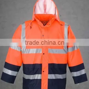 HI VIS REFLECTIVE SAFETY PU JACKET thumbnail-1