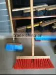 Mixed Bristle Floor Brush With Long Wooden Handle thumbnail-1