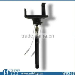 New Designer Extendable Wired Selfie Stick Handheld Monopod Self-pole Built-in Shutter With Mount Clip Holder thumbnail-2