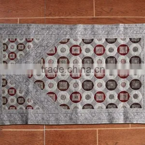 100%Chenille 70*110CM Woven Muslim Prayer Rug Mat thumbnail-3