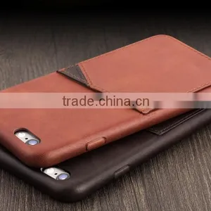 New Design Premium Business Style Leather Back Cover With Card Slot For IPhone 6 thumbnail-2