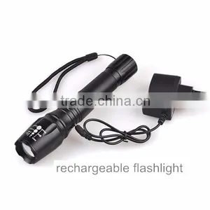 TP-1877 XML T6 / U2 LED Powerful Light / Zoomable Power Flashlight With Nylon Bag thumbnail-5