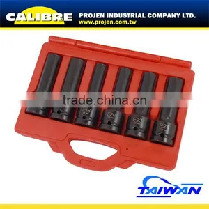 CALIBRE 6pc 12 Point 3/4"Dr Star and Impact Socket Set thumbnail-1
