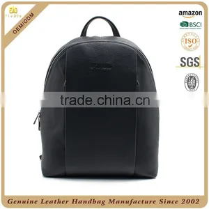 Guangzhou Fiedle Factory OEM Pebble Leather Mens Bag Custom 100% Genuine Leather Backpack for Men thumbnail-5