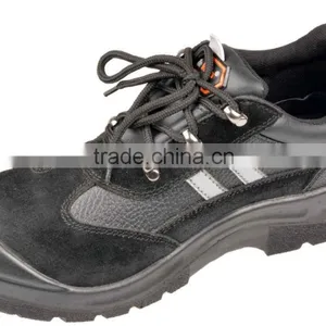 Anti-Puncture PU Injection Split Embossed Leather Toe Cap Safety Shoes thumbnail-2