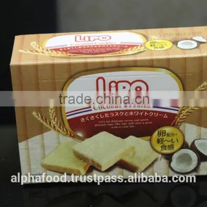 LIPO Coconut Cake From Coconut Fresh Fruit With Crispy Texture - 100g Box Packing for Bangladesh and Pakistan thumbnail-1