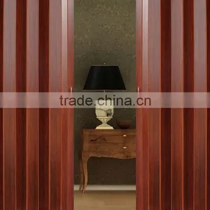 Popular Black Walnut PVC Folding Accordion Door thumbnail-1