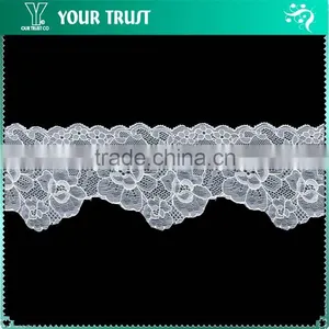 Width 6.7 Centimeter Black Stretch Tape Trim Spandex Jacquard Elastic Lace thumbnail-2