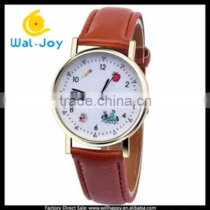 WJ-5396 Personality Student Stylish Charming Fancy Quartz Best Selling Leather Girls Watch thumbnail-2