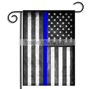 Hot Selling Polyester Blue Red Green Line American Garden Flag thumbnail-1