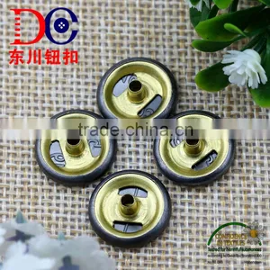 Metal Anti Silver Color Button Four Part Press Button for Jacket and Coat thumbnail-5