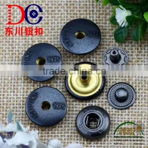 Hot Selling Custom Logo Leather Metal Snaps Button for Jean Pant thumbnail-1