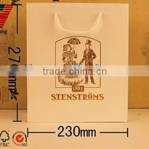 Hot Selling Cheap Price Hot Stamping Gift Paper Bag With Handles thumbnail-1